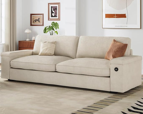 Modern Couch, Comfy Couches for Living Room, Oversized Loveseat Sofa