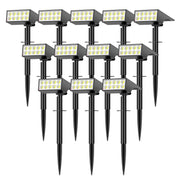 Solar Spot Lights Outdoor Waterproof, [12 Pack/4 Modes] Landscape Lighting Spotlights