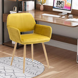 Velvet Vanity Chair Elegant Upholstered Makeup Desk Chairs for Girls Women Modern