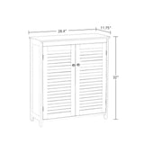 Ellsworth Two-Door Floor Cabinet, White