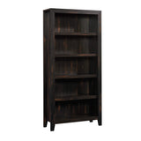 Pass 5-Shelf Bookcase Rustic Bookshelf, L: 33.78" x W: 12.52" x H: 71.10", Char Pine