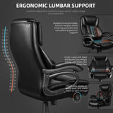 500lbs Heavy Duty Office Chair for Low Back Pain Relief, Big and Tall Office Chair with Ergonomic Lumbar Support