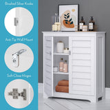 Brookfield Bathroom Storage Cabinet with 2 Shutter Style Doors with Adjustable Shelves