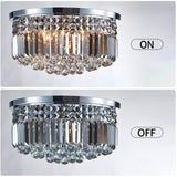 Crystal Chandelier, Modern Chandeliers,Flush Mount Chandelier,Ceiling Light Fixture,