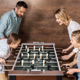 Foosball Table, 54” Full Sized Soccer Game Table with 2 Footballs