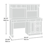 Palladia Computer Desk and Hutch, Select Cherry finish