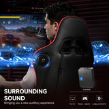 Gaming Chair with Bluetooth Speakers - Ergonomic Office Chair with Footrest