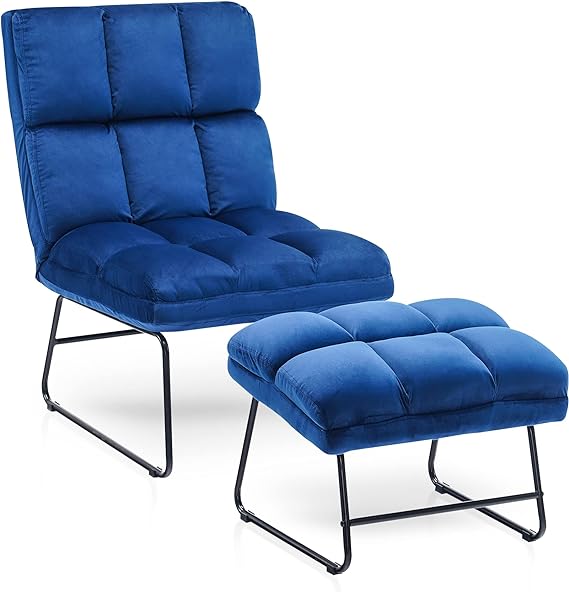 Accent Chair with Ottoman