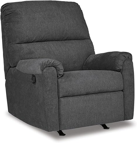 Miravel Casual Manual Rocker Recliner, Gray