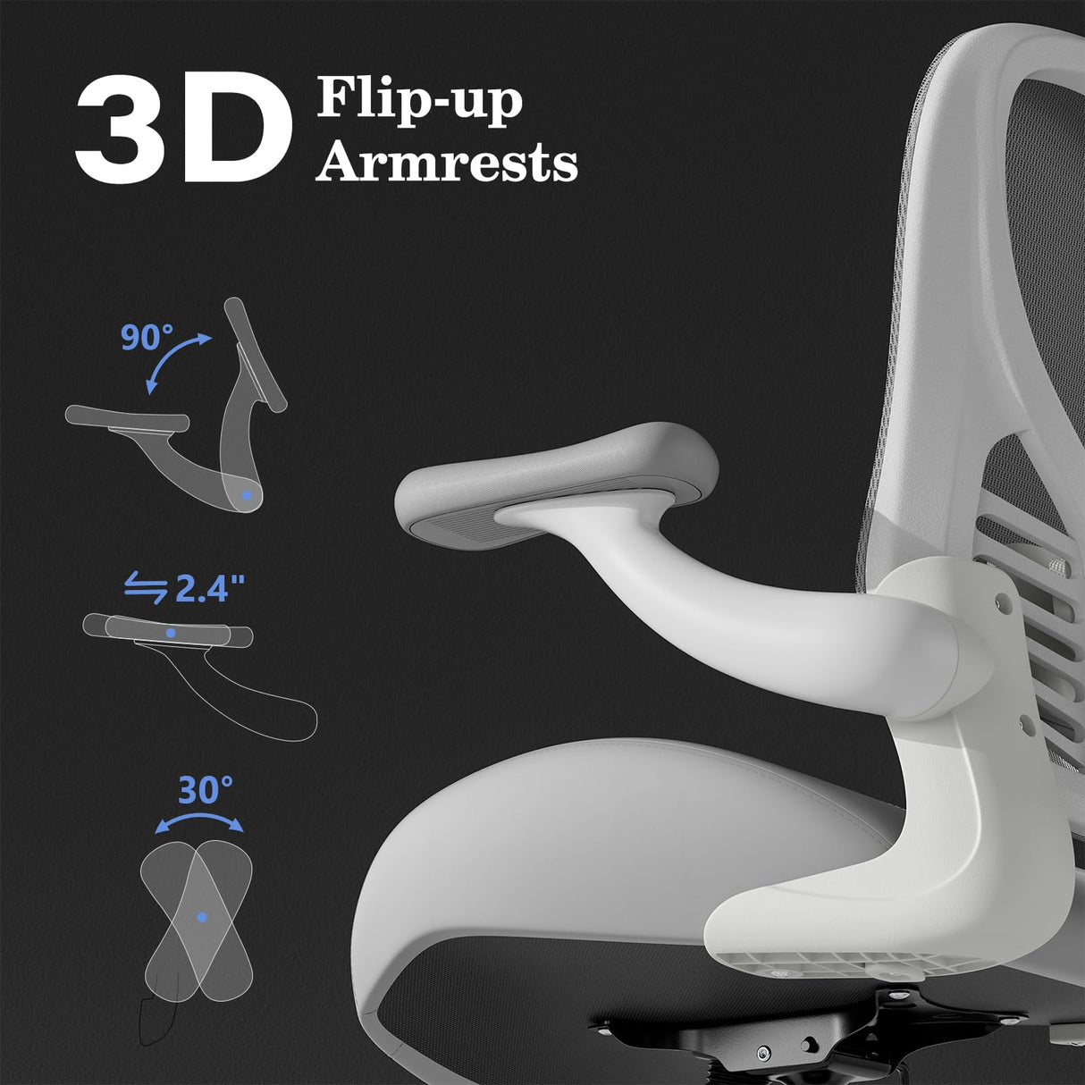 Ergonomic Office Chair with Memory Foam Seat and Adjustable Lumbar Support