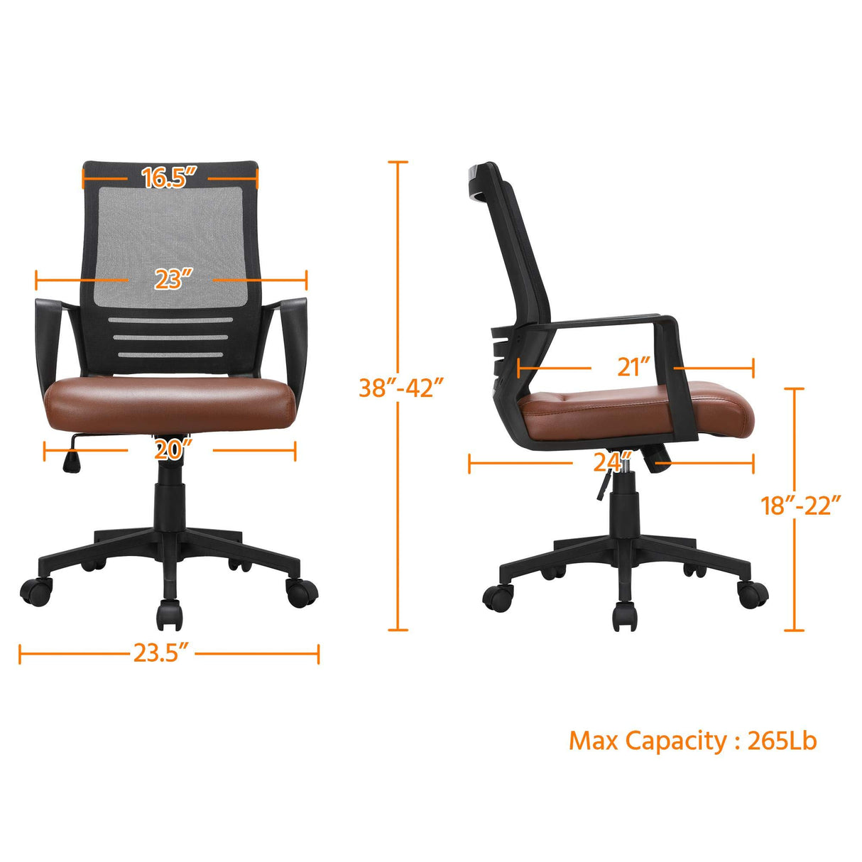 Ergonomic Mesh Office Chair with Lumbar Support