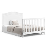 4-in-1 Convertible Crib (White) - GREENGUARD Gold Certified, Converts to Toddler Bed,