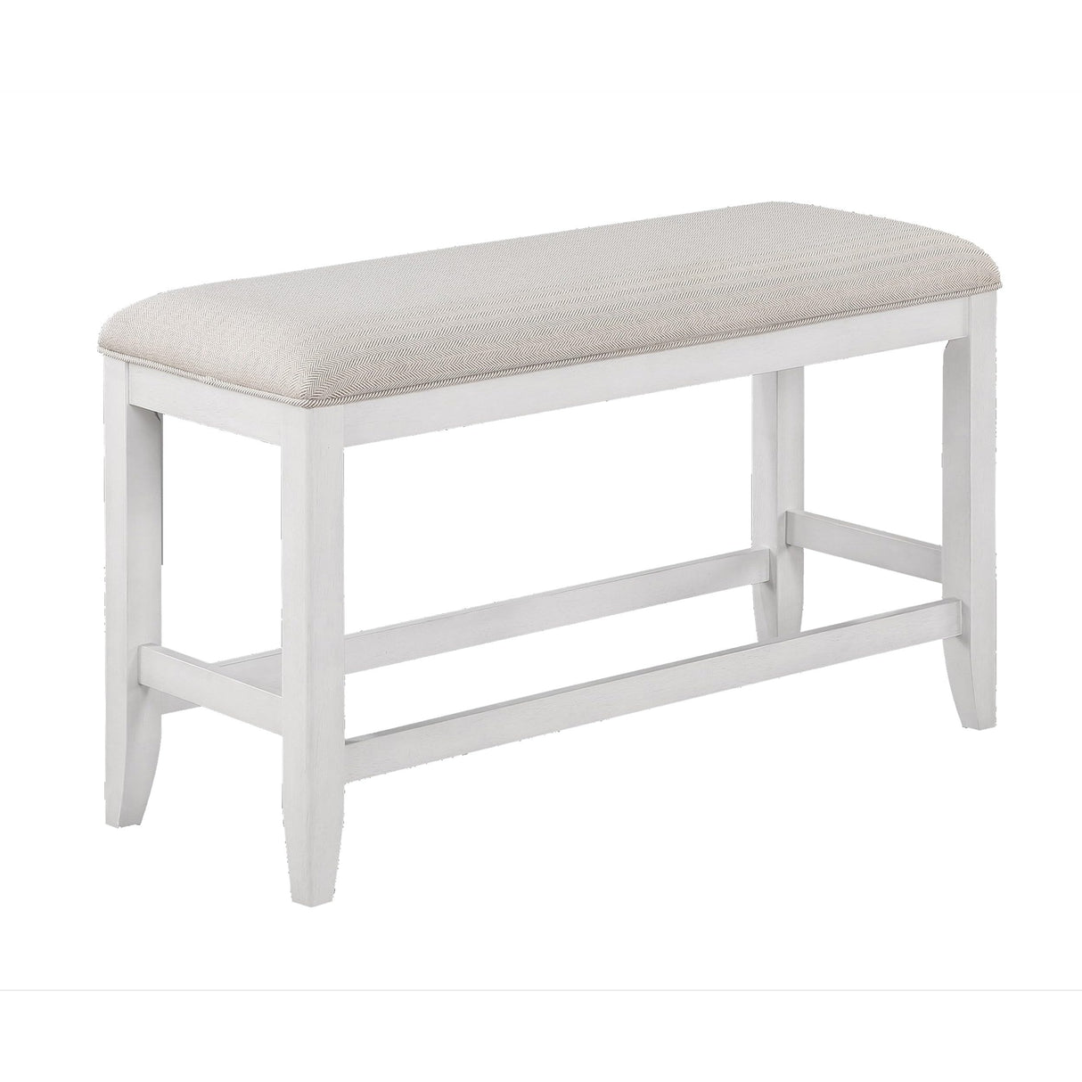 Kith 42 Inch Counter Height Dining Bench, Seat Cushion, Fabric