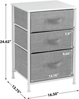 Nightstand with 3 Drawers - Bedside Furniture