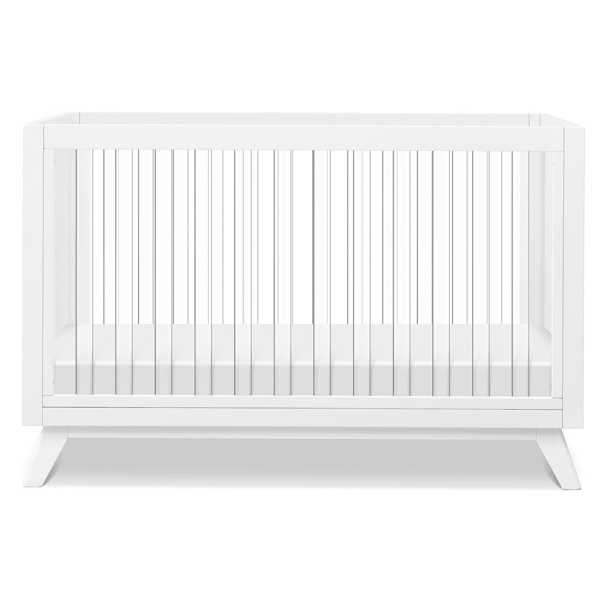 DaVinci Otto 3-in-1 Convertible Crib in White with Acrylic Slats, Greenguard Gold Certified