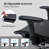 Ergonomic Office Chair with 3D Armrest, Big and Tall Computer Desk Chair