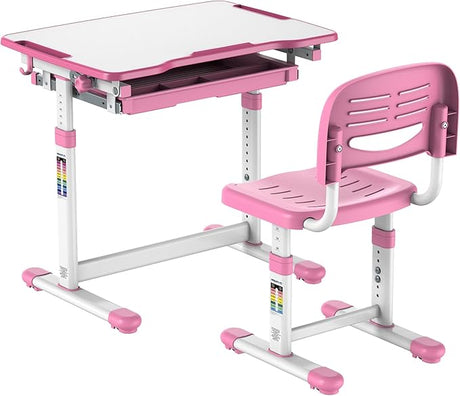 Kids Desk and Chair Set Height Adjustable up to 30" Ergonomic Kids Desk School