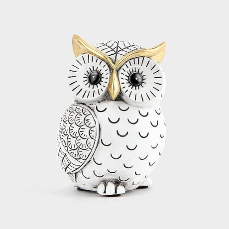 Owl Statue for Home Decor Accents,Owl Decor for Bookshelf Bedroom