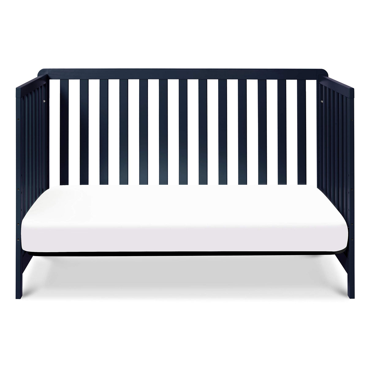 Carter's by Colby 4-in-1 Low-Profile Convertible Crib in Navy Blue, Greenguard Gold Certified