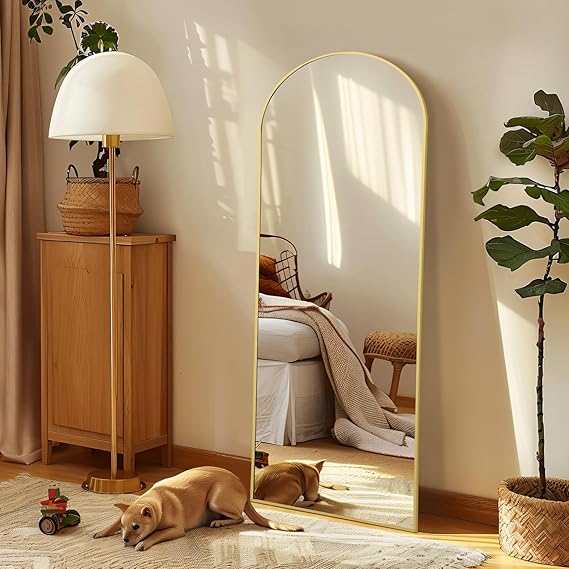 Mirror Full Length, Gold Arched Full Length Mirror