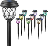 10 Pack Solar Lights Outdoor Garden Pathway Solar Powered Yard Lights for Walkway