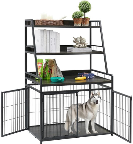 Furniture Style Dog Crate for Small Dog, Heavy Duty Anti-Chew Dog Kennel Furniture