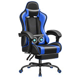 Gaming Chair Ergonomic Computer Chair with Footrest and Massage Lumbar Support