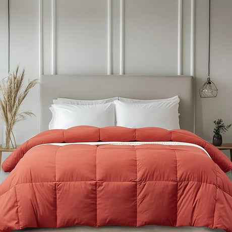 Soft Feather Down Comforter Full/Queen Size,Hotel Collection Lightweight Hypoallergenic