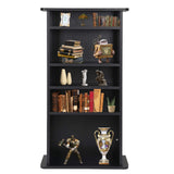 5 Tier DVD cd Storage DVD Shelf Adjustable Bookshelf Bookcase Media Storage
