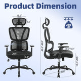 Home Office Ergonomic, Executive Mesh Office Desk Chair with Wheels, Swivel Computer