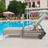 3 Pieces Outdoor Chaise Lounge Chairs Set Outdoor Pool Lounge Chairs Set of 2