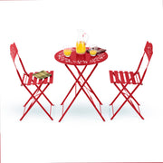 Folding Table and Chairs Patio Seating, Gray
