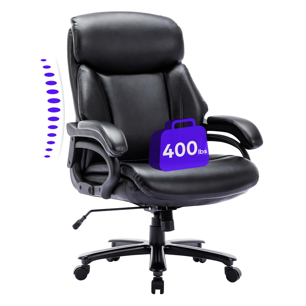 Gaming Chair, Video Game Chair with Footrest and Massage Lumbar Support