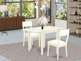 Furniture NDAD3-LWH-LC Norden 3 Piece Room Furniture Set Contains a Rectangle Dining