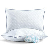 Cooling Bed Pillows King Size Set of 2 for Sleeping, Adjustable Shredded Memory Foam