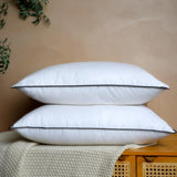 Natural Goose Down Pillows - White Down Pillow King Size - 550 Fill Power - Soft