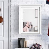 Bathroom Cabinet with Mirror, Mirrored Wall-Mounted Storage Medicine Cabinet w/Single