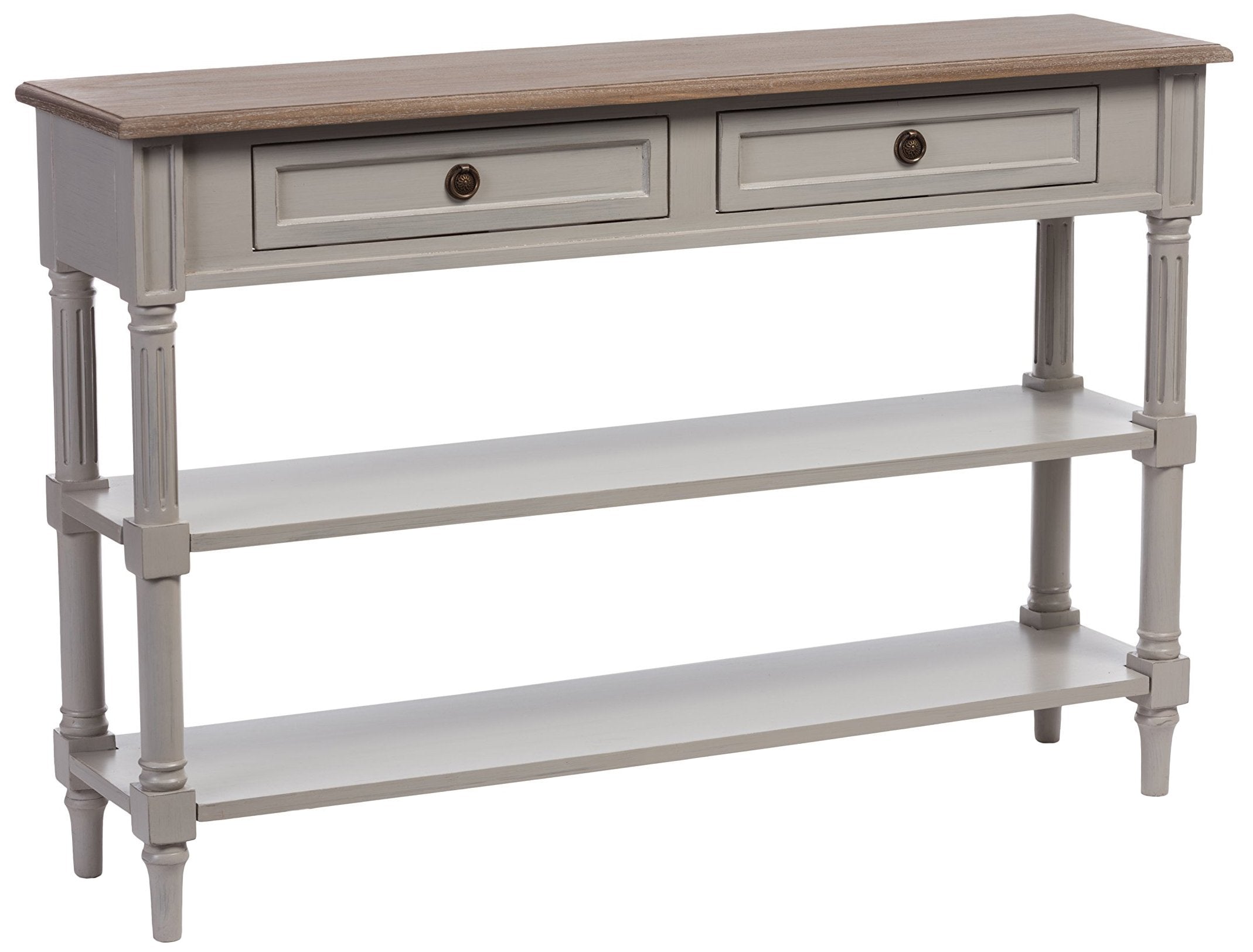 EDD9VM/M-B-W1 Console Table, White Wash