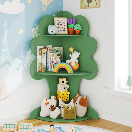 Tree Kids Bookshelf, Corner Bookshelf Kids, Bookshelf for Kids