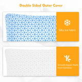 Pillows King Size Set of 2, King Size Pillows for Bed Shredded Memory Foam Pillows