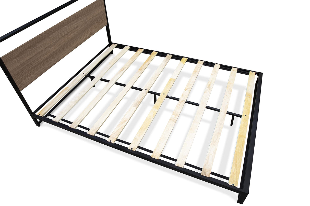 WIQBB03 Wilson Queen Frame with 3 Supporting Legs - High-Class Bed Frame in Powder