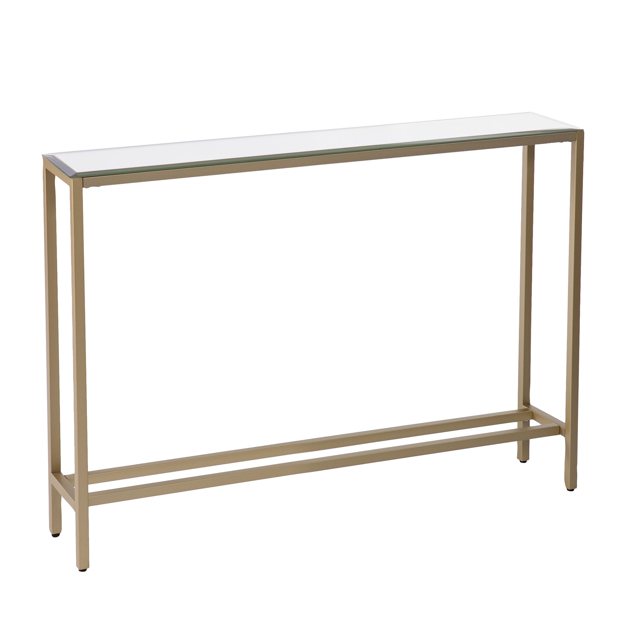 Southern Enterprises Darrin Narrow Console Table, 36" W, Metallic gold, AMZ7929MC