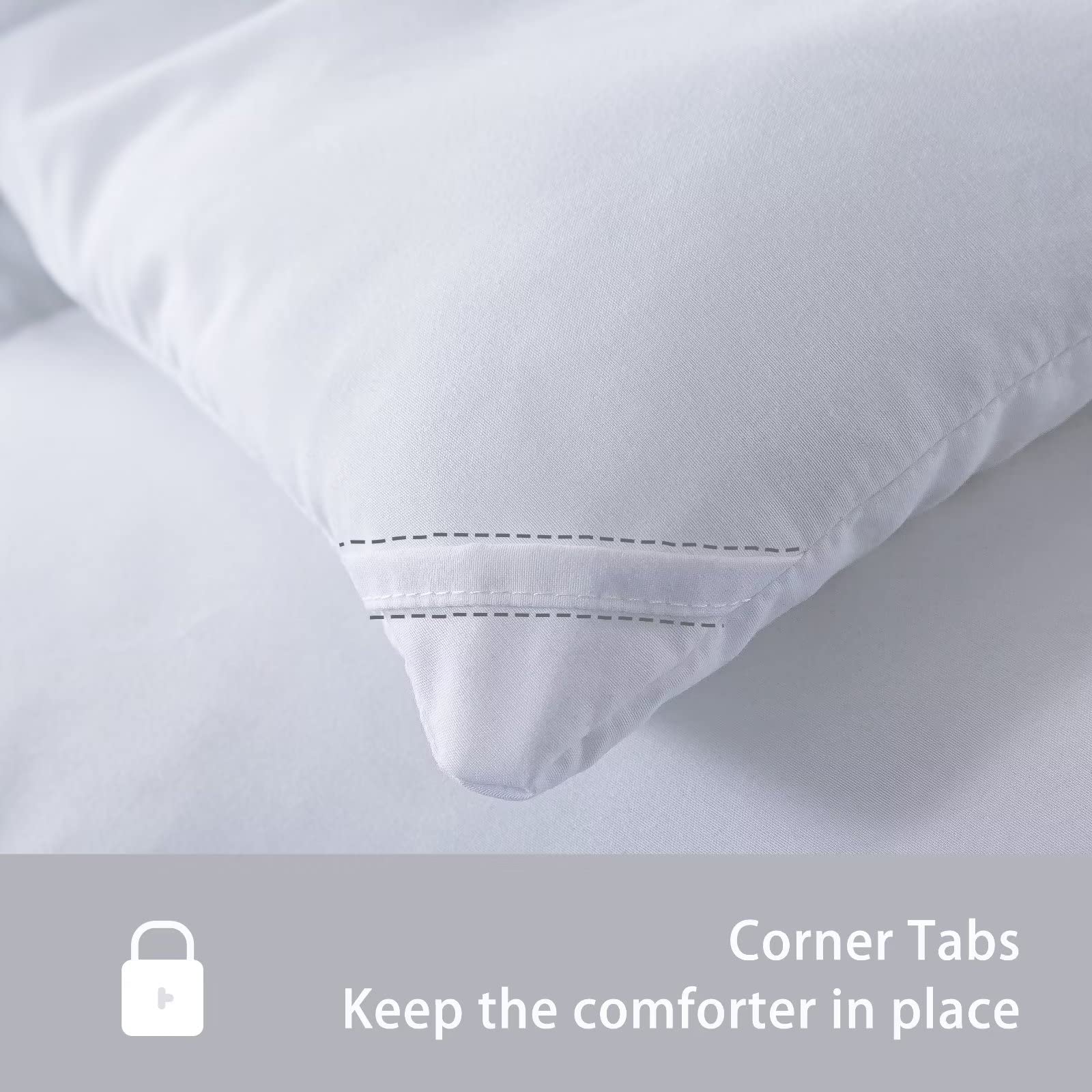 Comforters Queen Size, Duvet Insert, White All Season Duvet, Lightweight Quilt, Down
