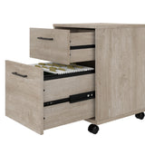 Key West 2 Drawer Mobile File Cabinet, Rolling File Cabinet for Home Office