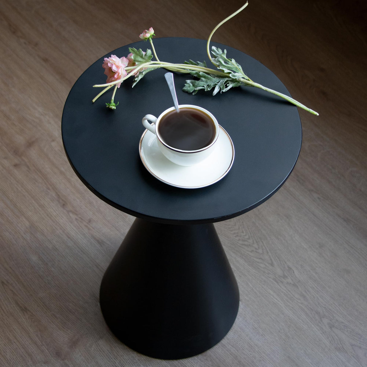 Small Drink Table, Round Martini Table, Drum End Table Side Table