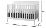 Logan 4-in-1 Convertible Crib, Snow White, GreenGuard Gold Certified