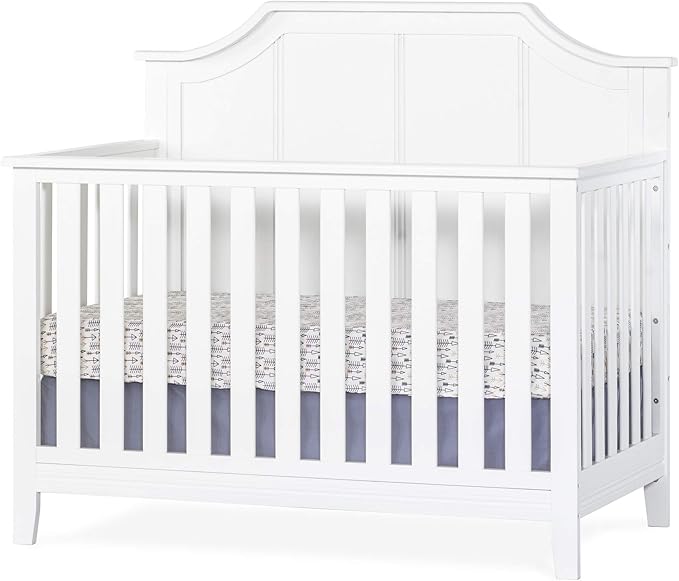 Rylan 4-in-1 Convertible Crib, Baby Crib Converts to Day Bed, Toddler Bed and Full Size Bed,