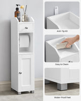 Small Bathroom Storage Cabinet, Toilet Paper Holder with Storage, Toilet Paper Storage