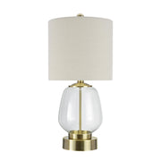 40274-07-2, 20-1/2" H Table Lamp w/Beige Shade