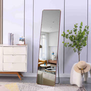 60 "* 16.5" Stylish Solid Wood Frame Freestanding Floor Mirror - Perfect for Wall